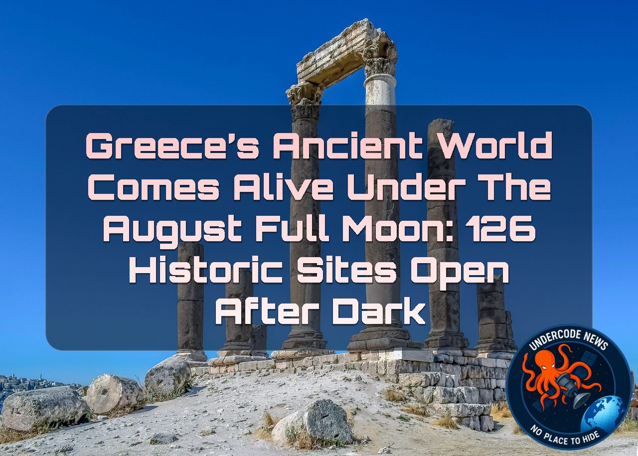 Greece’s Ancient World Comes Alive Under the August Full Moon: 126 Historic Sites Open After Dark + Video