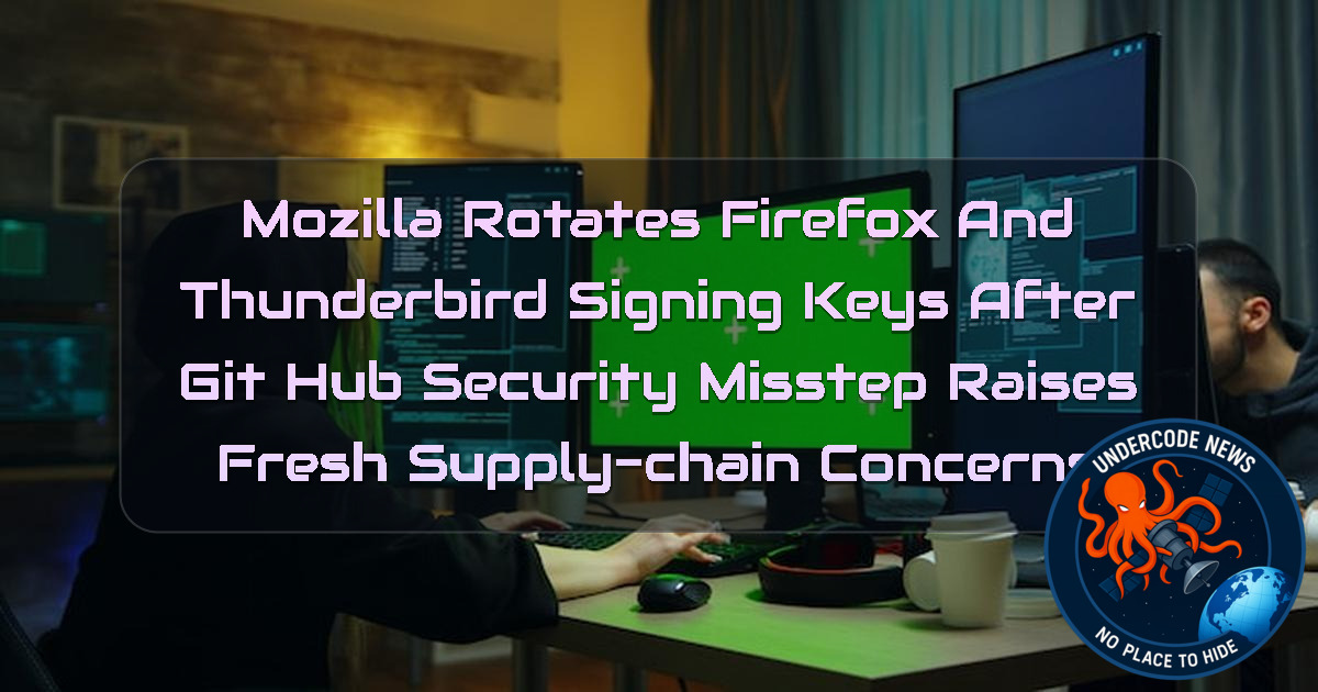 Mozilla Rotates Firefox and Thunderbird Signing Keys After GitHub Security Misstep Raises Fresh Supply-Chain Concerns + Video