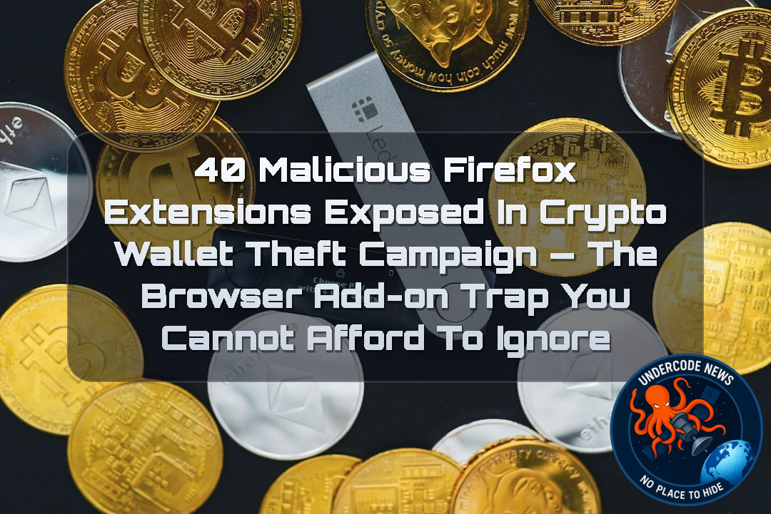 40 Malicious Firefox Extensions Exposed in Crypto Wallet Theft Campaign — The Browser Add-On Trap You Cannot Afford to Ignore + Video
