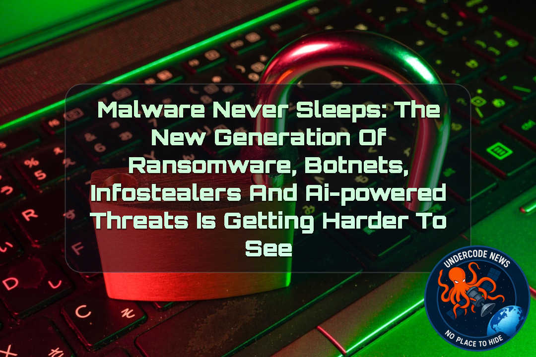 Malware Never Sleeps: The New Generation of Ransomware, Botnets, Infostealers and AI-Powered Threats Is Getting Harder to See + Video