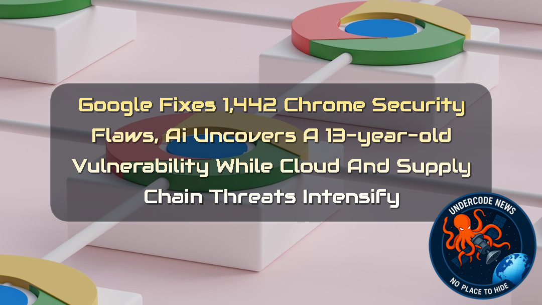 Google Fixes 1,442 Chrome Security Flaws, AI Uncovers a 13-Year-Old Vulnerability While Cloud and Supply Chain Threats Intensify + Video