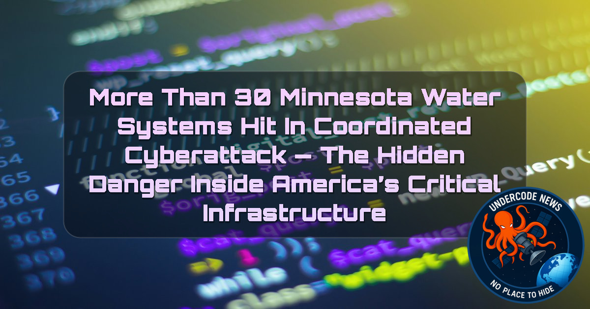 More Than 30 Minnesota Water Systems Hit in Coordinated Cyberattack — The Hidden Danger Inside America’s Critical Infrastructure + Video