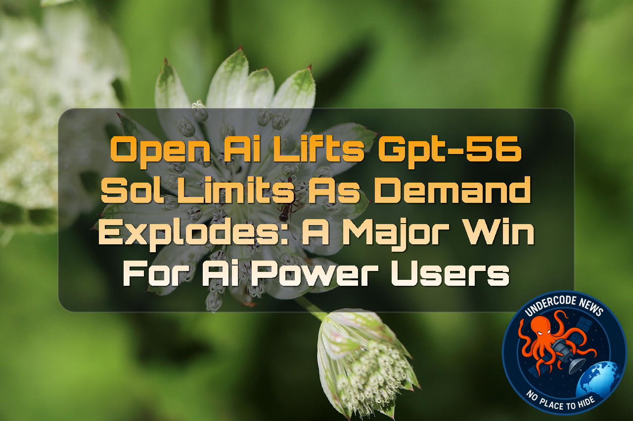 OpenAI Lifts GPT-56 Sol Limits as Demand Explodes: A Major Win for AI Power Users + Video