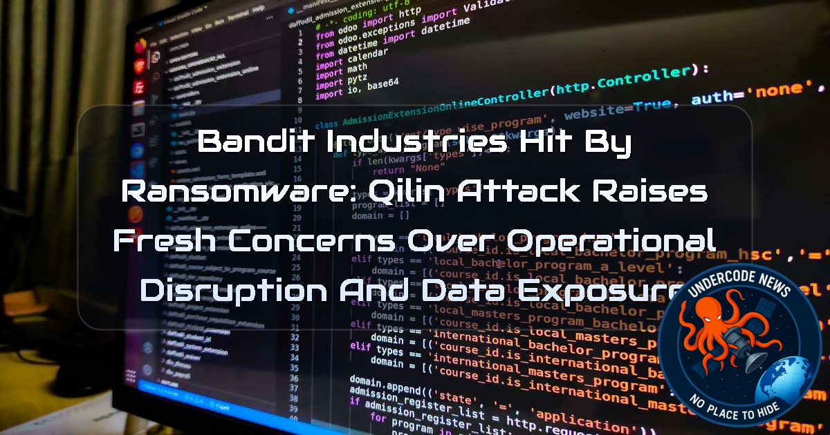 Bandit Industries Hit by Ransomware: Qilin Attack Raises Fresh Concerns Over Operational Disruption and Data Exposure + Video