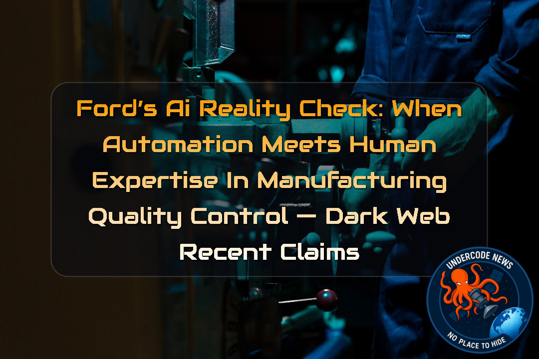 Ford’s AI Reality Check: When Automation Meets Human Expertise in Manufacturing Quality Control — Dark Web recent claims + Video