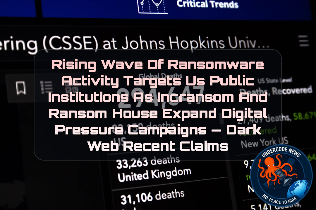 Rising Wave of Ransomware Activity Targets US Public Institutions as Incransom and RansomHouse Expand Digital Pressure Campaigns — Dark Web recent claims + Video