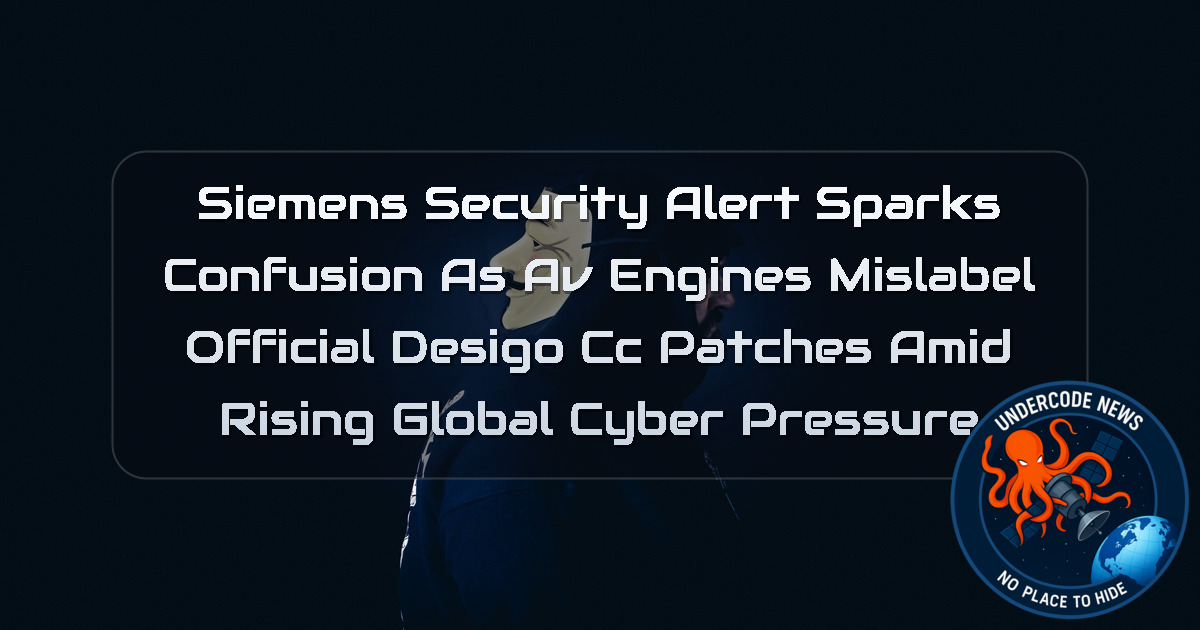 Siemens Security Alert Sparks Confusion as AV Engines Mislabel Official Desigo CC Patches Amid Rising Global Cyber Pressure + Video