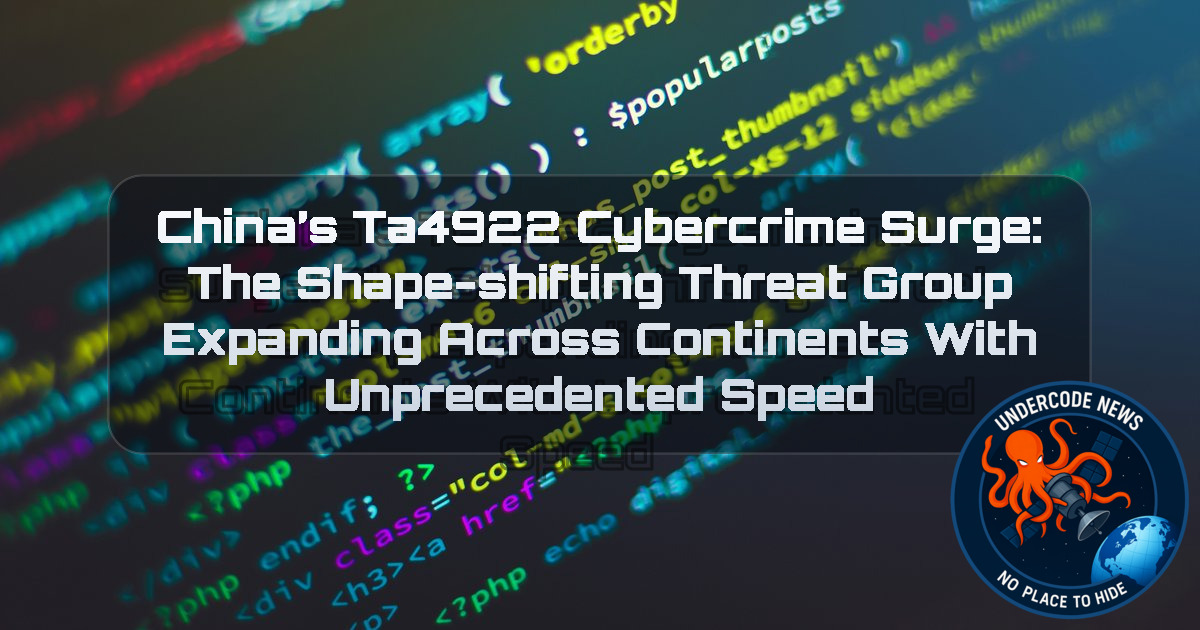 China’s TA4922 Cybercrime Surge: The Shape-Shifting Threat Group Expanding Across Continents With Unprecedented Speed + Video