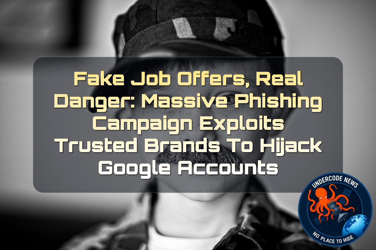 Fake Job Offers, Real Danger: Massive Phishing Campaign Exploits Trusted Brands to Hijack Google Accounts + Video