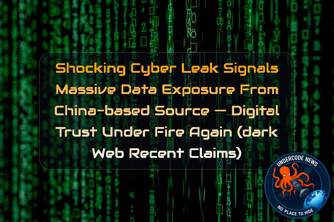 Shocking Cyber Leak Signals Massive Data Exposure From China-Based Source — Digital Trust Under Fire Again (Dark Web recent claims) + Video