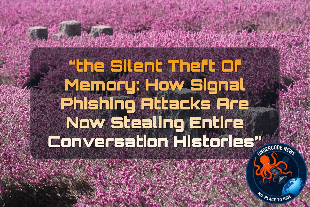 “The Silent Theft of Memory: How Signal Phishing Attacks Are Now Stealing Entire Conversation Histories”