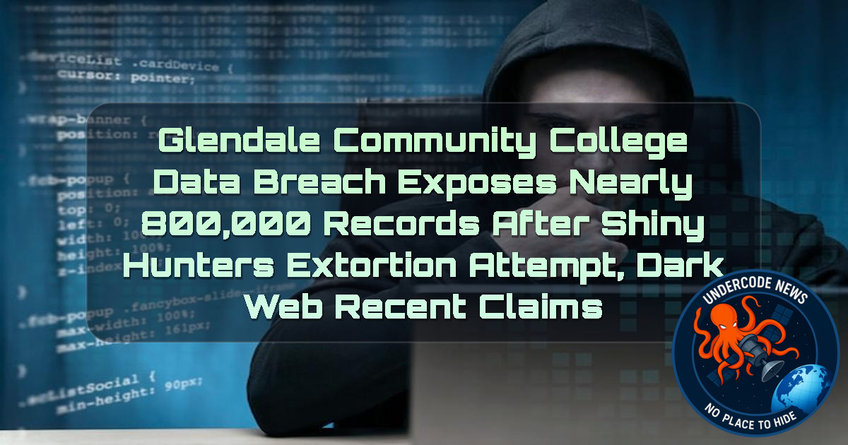Glendale Community College Data Breach Exposes Nearly 800,000 Records After ShinyHunters Extortion Attempt, Dark Web recent claims + Video