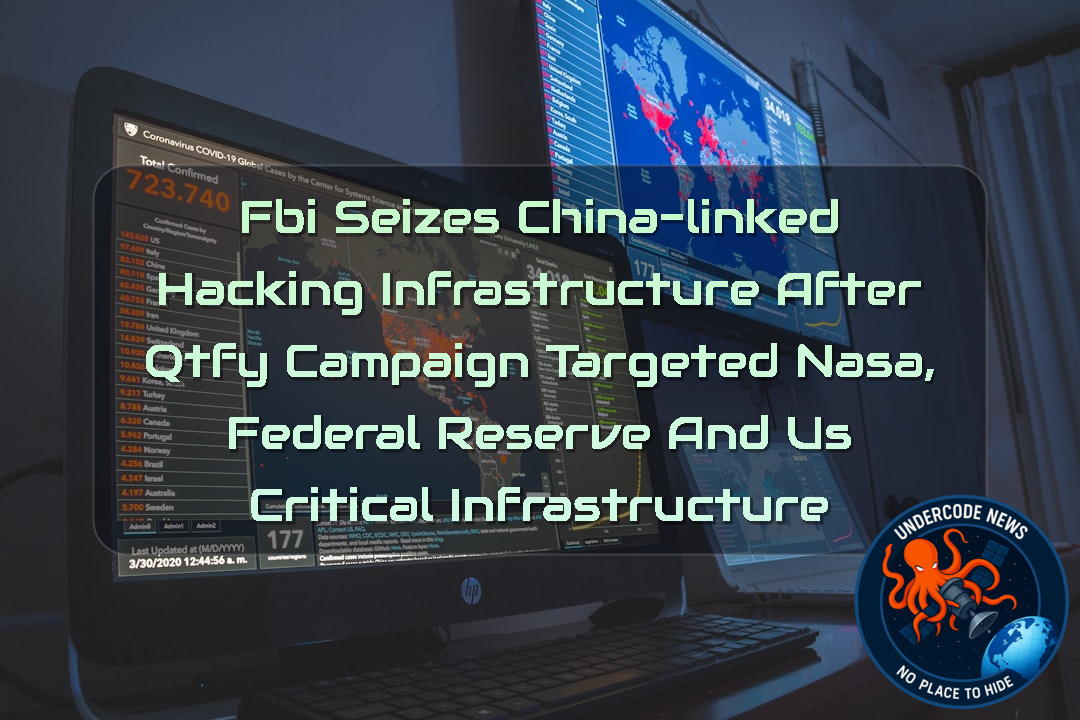 FBI Seizes China-Linked Hacking Infrastructure After QTFY Campaign Targeted NASA, Federal Reserve and US Critical Infrastructure + Video