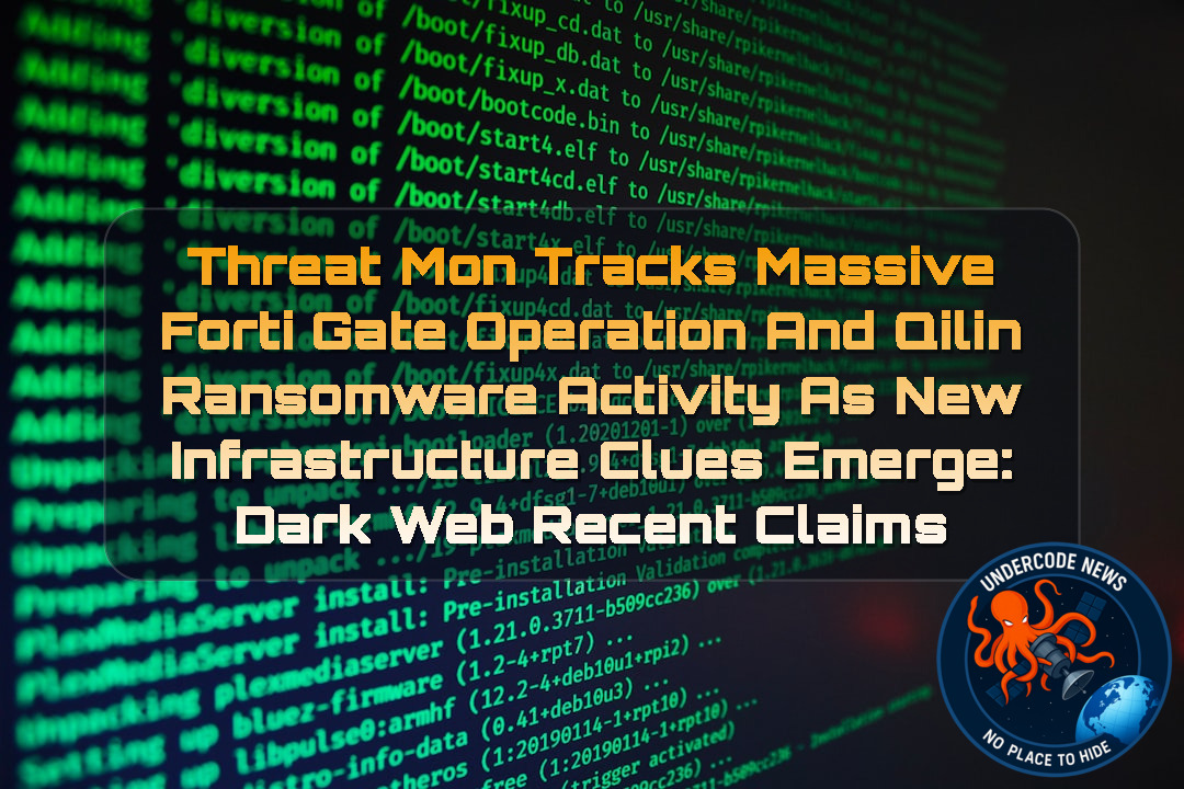 ThreatMon Tracks Massive FortiGate Operation and Qilin Ransomware Activity as New Infrastructure Clues Emerge: Dark Web recent claims + Video