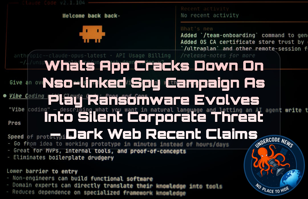 WhatsApp Cracks Down on NSO-Linked Spy Campaign as Play Ransomware Evolves Into Silent Corporate Threat — Dark Web recent claims + Video