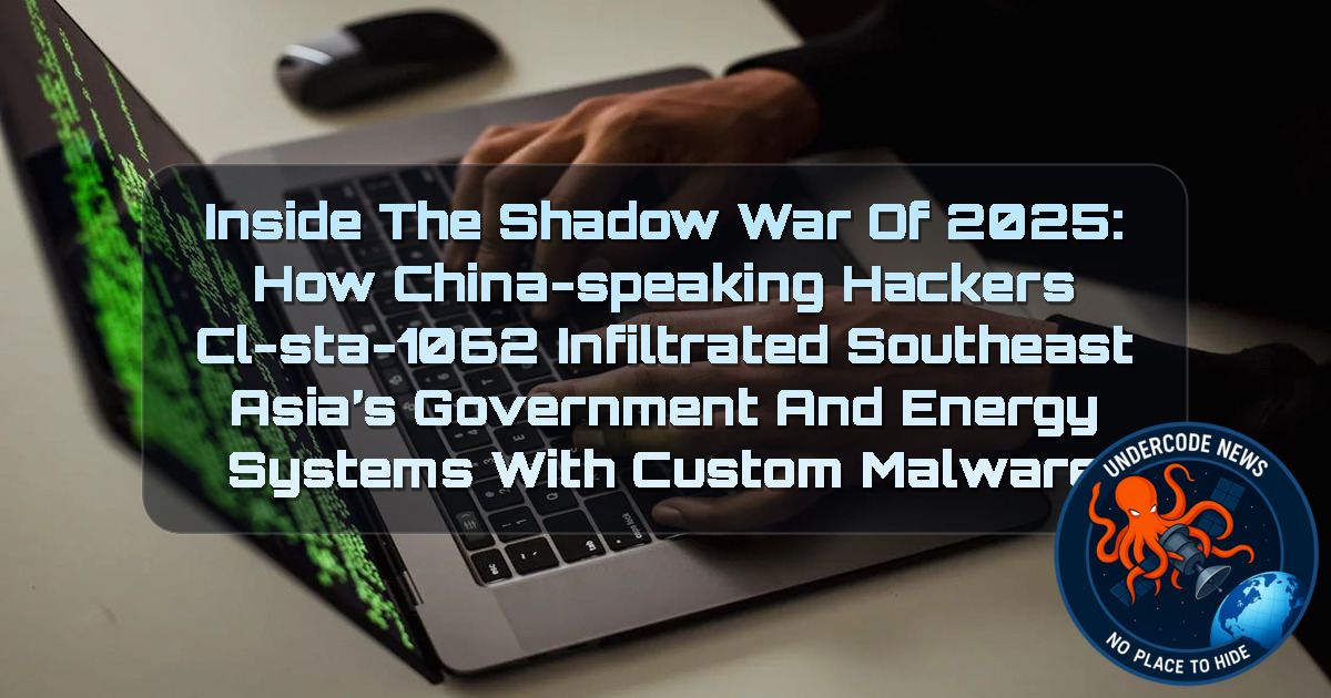 Inside the Shadow War of 2025: How China-Speaking Hackers CL-STA-1062 Infiltrated Southeast Asia’s Government and Energy Systems with Custom Malware