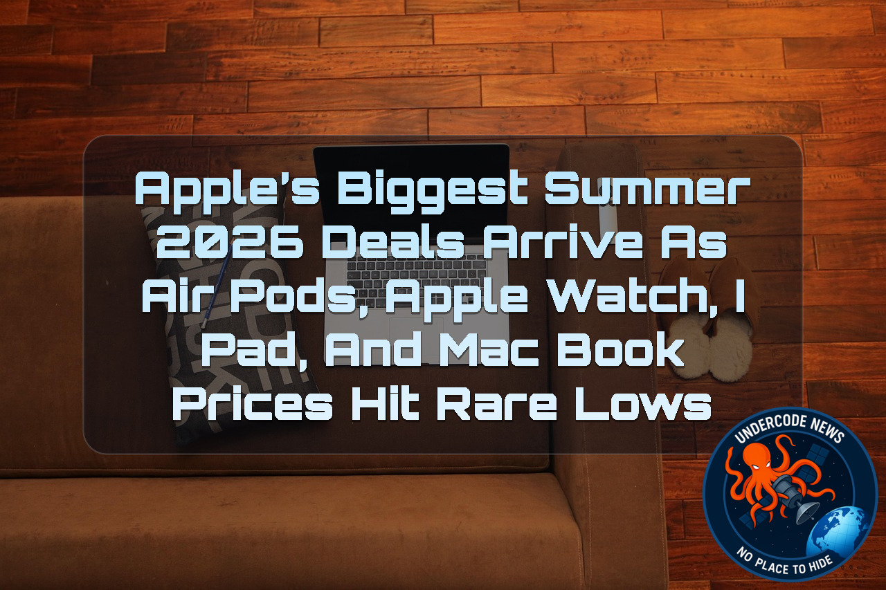 Photo: undercodenews.com Apple’s Biggest Summer 2026 Deals Arrive as AirPods, Apple Watch, iPad, and MacBook Prices Hit Rare Lows + Video