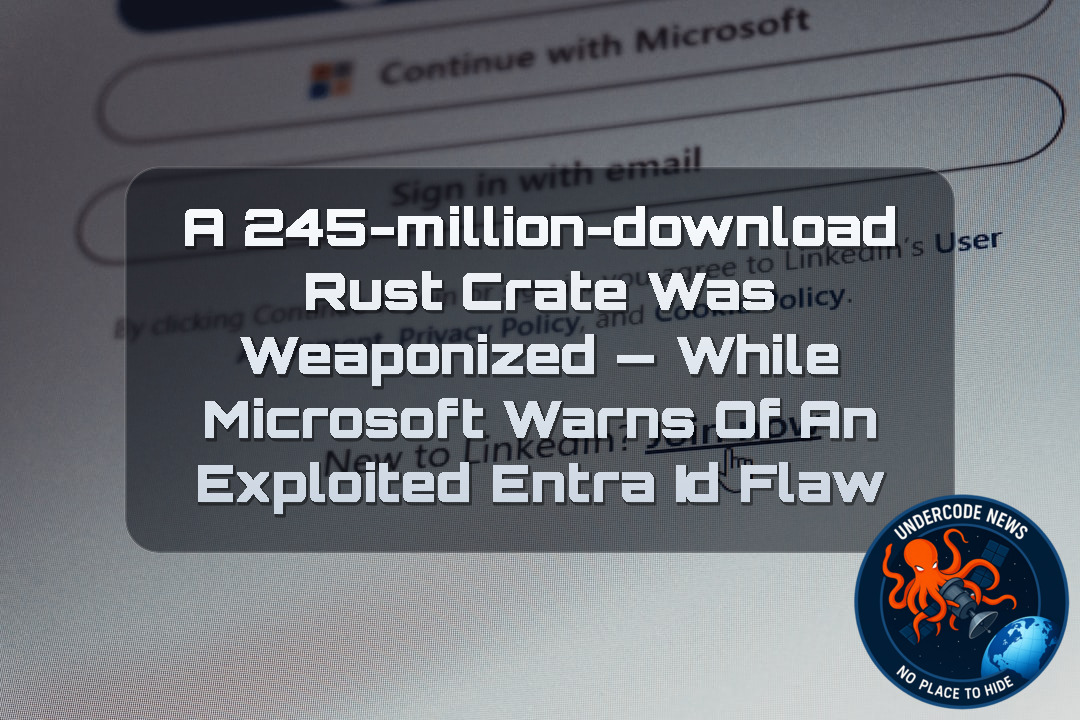 A 245-Million-Download Rust Crate Was Weaponized — While Microsoft Warns of an Exploited Entra ID Flaw + Video