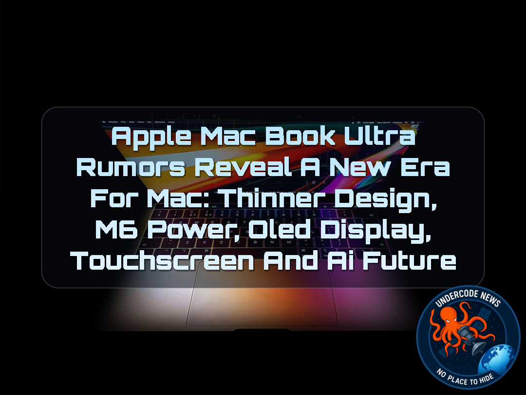 Apple MacBook Ultra Rumors Reveal a New Era for Mac: Thinner Design, M6 Power, OLED Display, Touchscreen and AI Future + Video