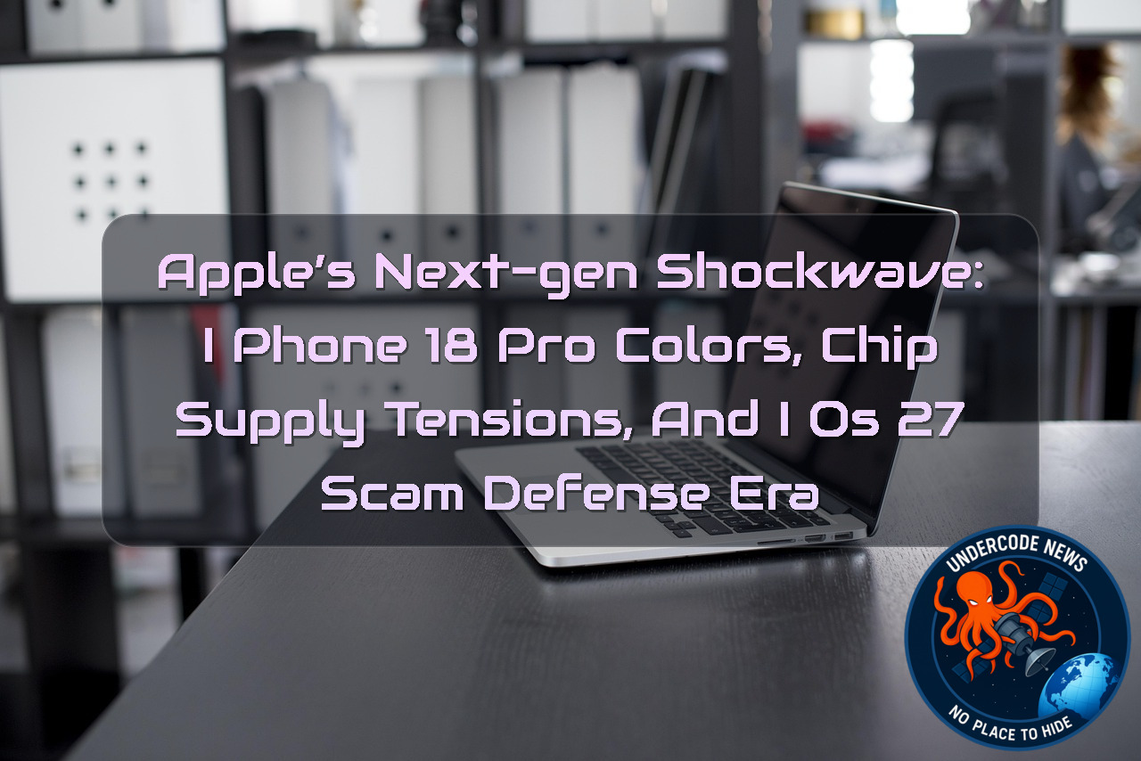 Apple’s Next-Gen Shockwave: iPhone 18 Pro Colors, Chip Supply Tensions, and iOS 27 Scam Defense Era + Video
