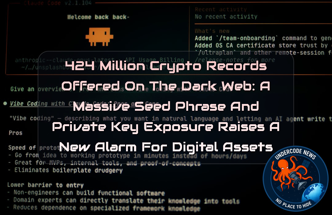 424 Million Crypto Records Offered on the Dark Web: A Massive Seed Phrase and Private Key Exposure Raises a New Alarm for Digital Assets + Video