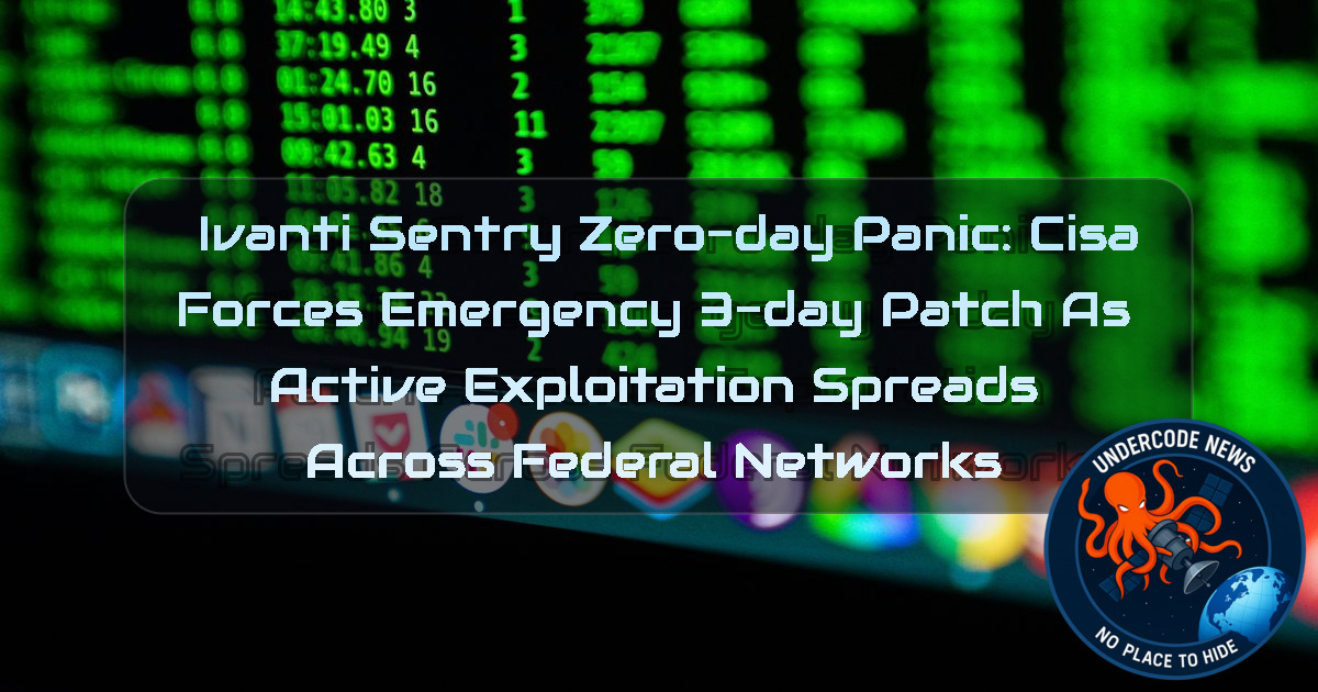 � Ivanti Sentry Zero-Day Panic: CISA Forces Emergency 3-Day Patch as Active Exploitation Spreads Across Federal Networks + Video