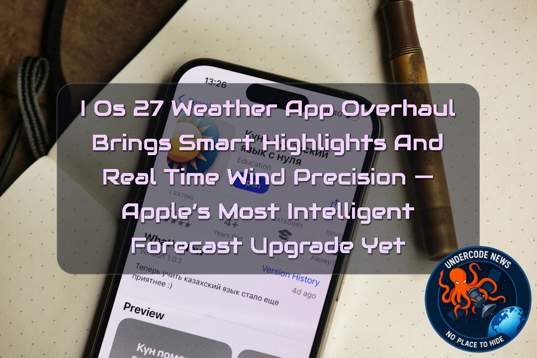 iOS 27 WEATHER APP OVERHAUL BRINGS SMART HIGHLIGHTS AND REAL TIME WIND PRECISION — APPLE’S MOST INTELLIGENT FORECAST UPGRADE YET + Video