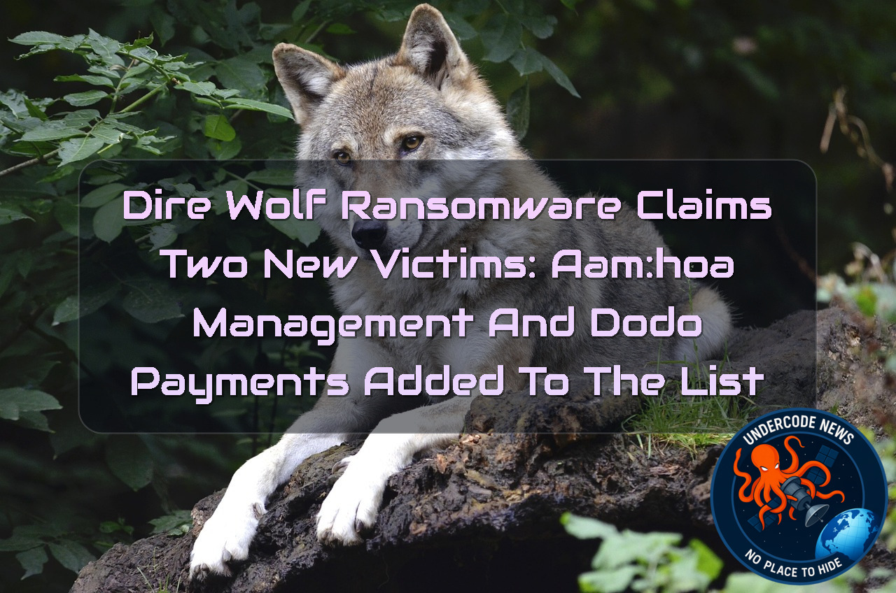 Dire Wolf Ransomware Claims Two New Victims: AAM:HOA Management and DodoPayments Added to the List + Video