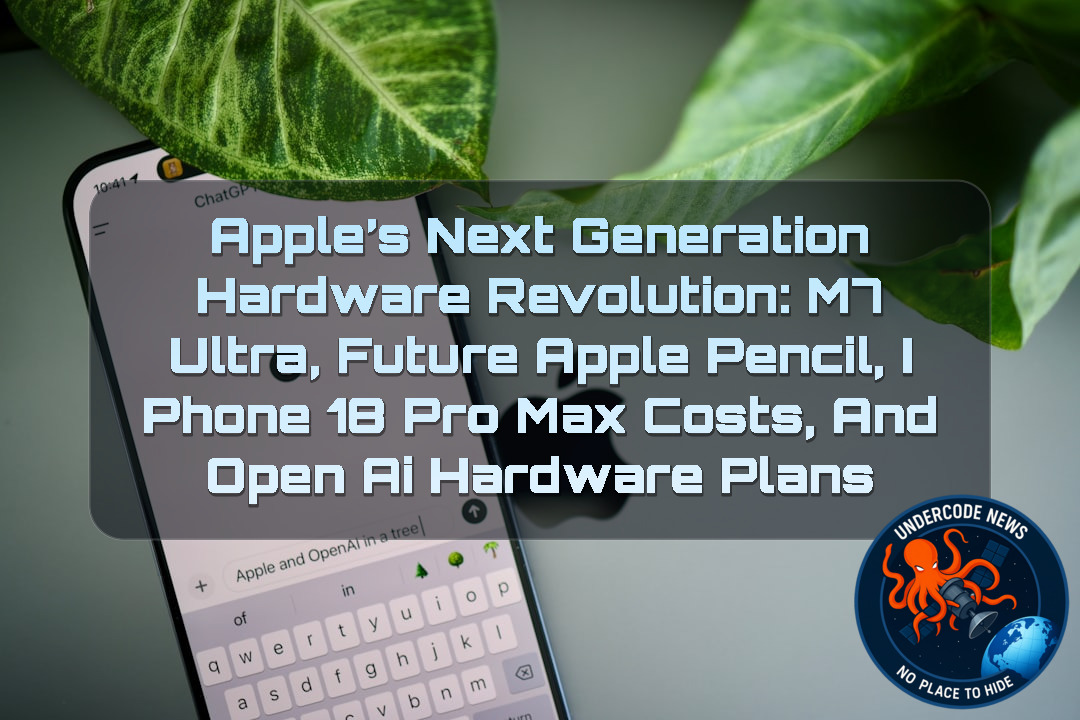 Apple’s Next Generation Hardware Revolution: M7 Ultra, Future Apple Pencil, iPhone 18 Pro Max Costs, and OpenAI Hardware Plans + Video
