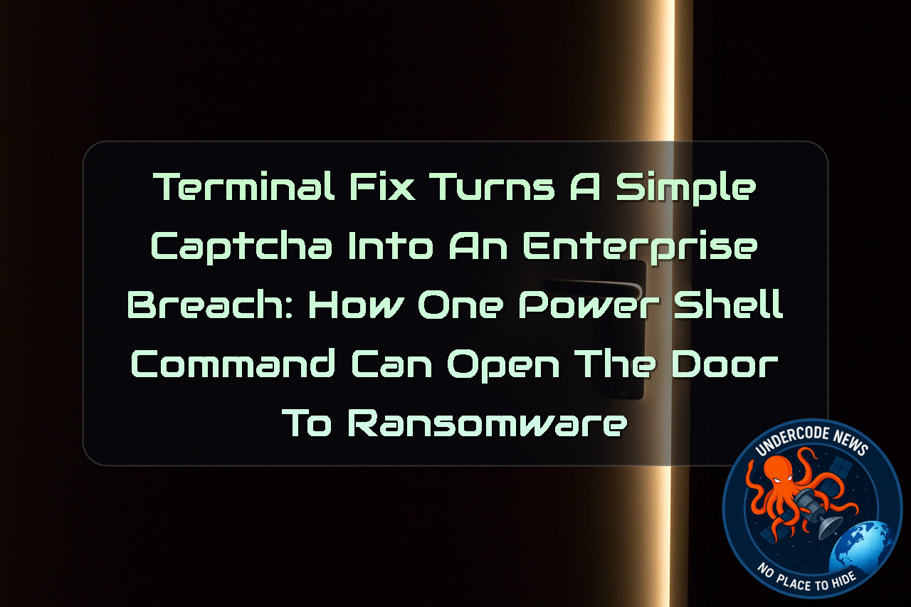 TerminalFix Turns a Simple CAPTCHA Into an Enterprise Breach: How One PowerShell Command Can Open the Door to Ransomware + Video