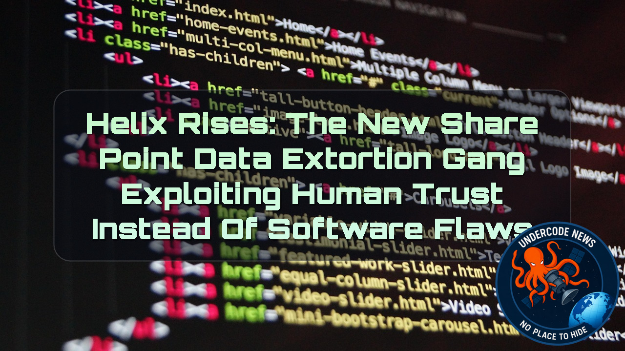 Helix Rises: The New SharePoint Data Extortion Gang Exploiting Human Trust Instead of Software Flaws + Video