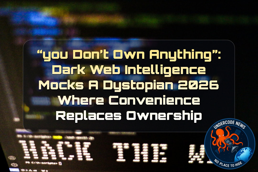 “You Don’t Own Anything”: Dark Web Intelligence Mocks a Dystopian 2026 Where Convenience Replaces Ownership + Video