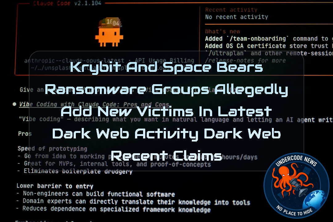 Krybit and SpaceBears Ransomware Groups Allegedly Add New Victims in Latest Dark Web Activity Dark Web recent claims + Video