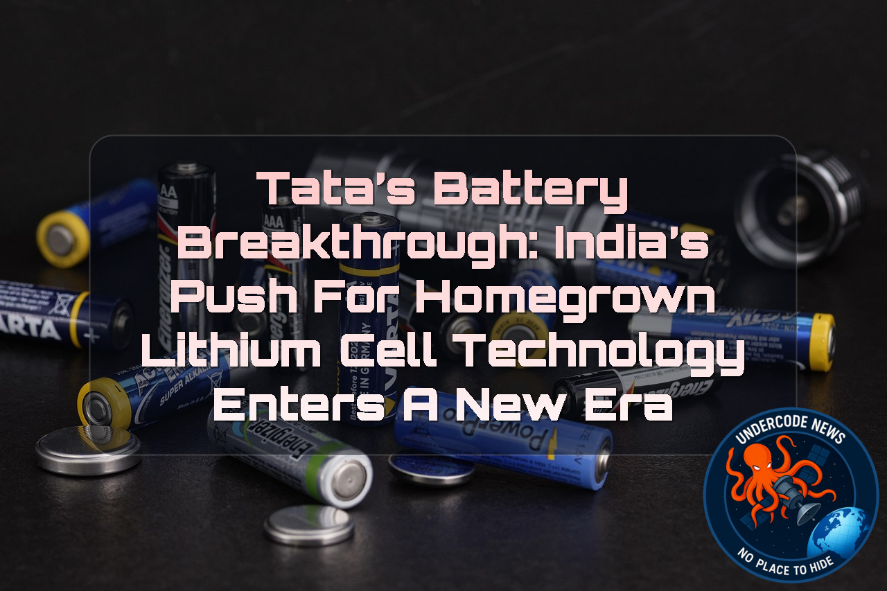 Tata’s Battery Breakthrough: India’s Push for Homegrown Lithium Cell Technology Enters a New Era