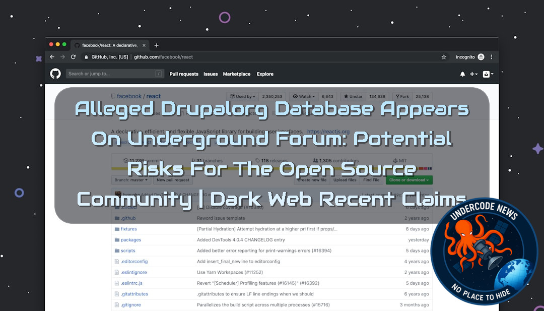 Alleged Drupalorg Database Appears on Underground Forum: Potential Risks for the Open Source Community | Dark Web Recent Claims + Video