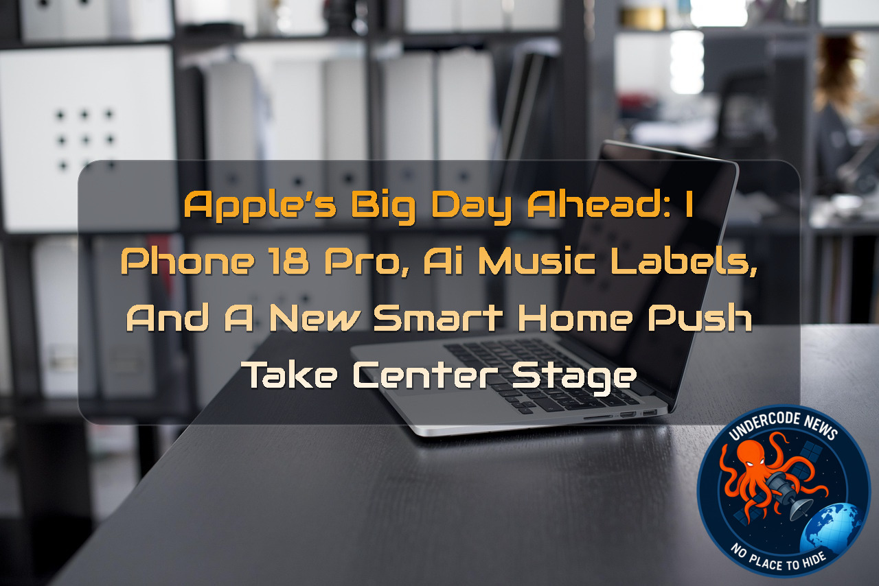 Apple’s Big Day Ahead: iPhone 18 Pro, AI Music Labels, and a New Smart Home Push Take Center Stage + Video