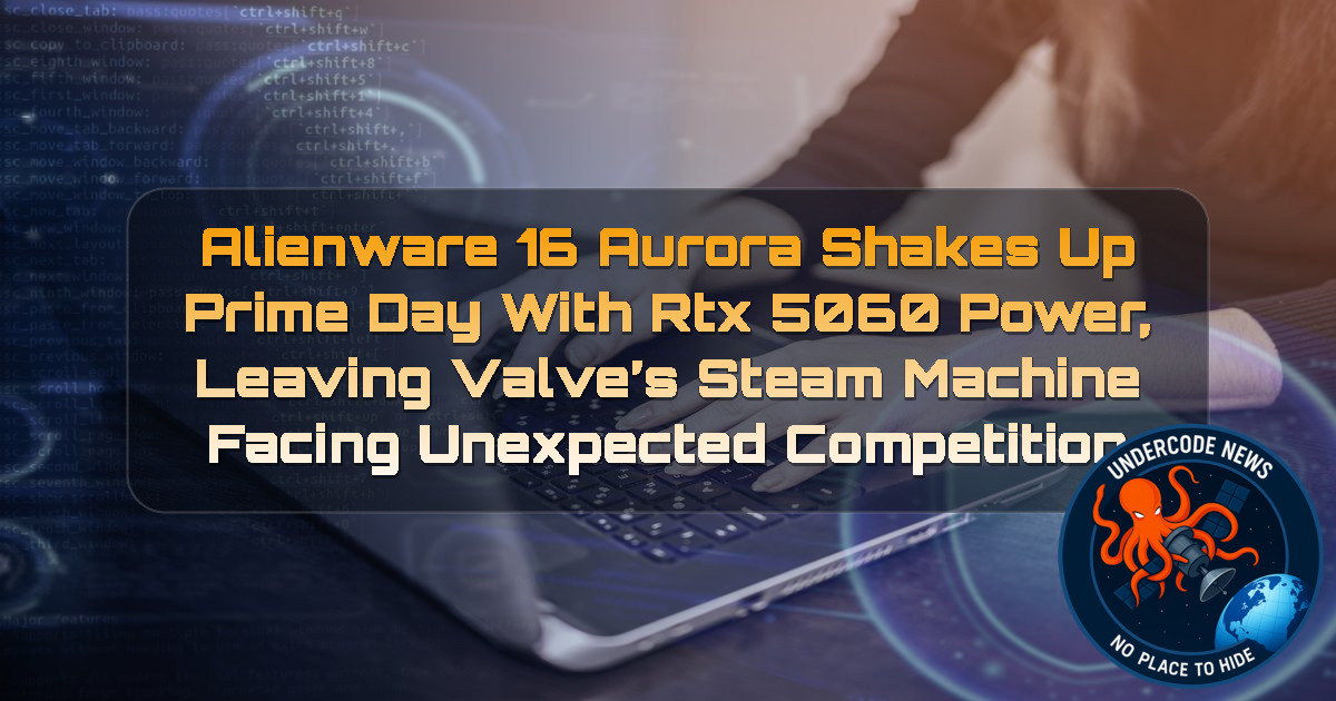 Alienware 16 Aurora Shakes Up Prime Day With RTX 5060 Power, Leaving Valve’s Steam Machine Facing Unexpected Competition + Video