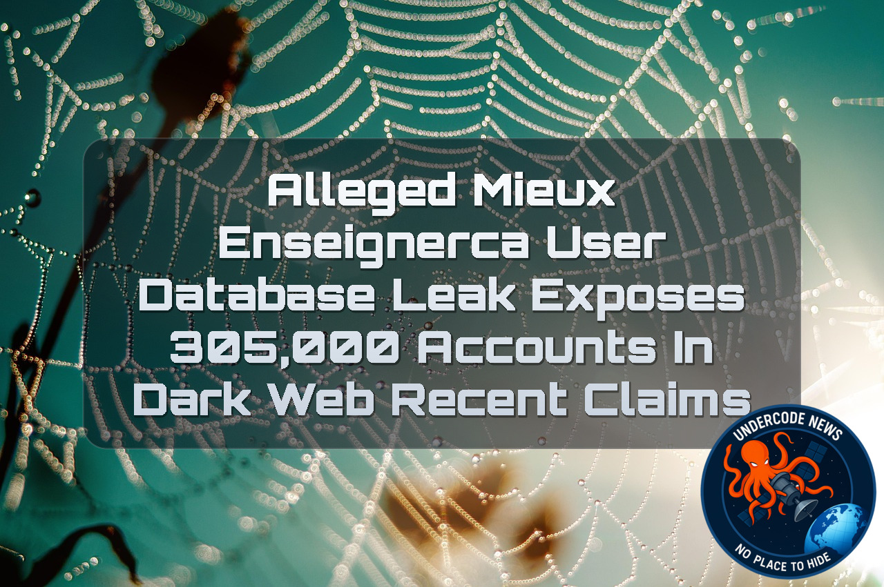 Alleged MieuxEnseignerca User Database Leak Exposes 305,000 Accounts in Dark Web Recent Claims + Video