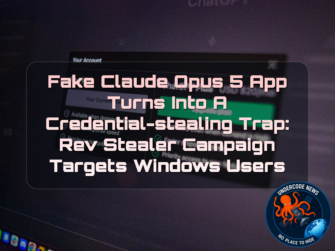 Fake Claude Opus 5 App Turns Into a Credential-Stealing Trap: RevStealer Campaign Targets Windows Users + Video
