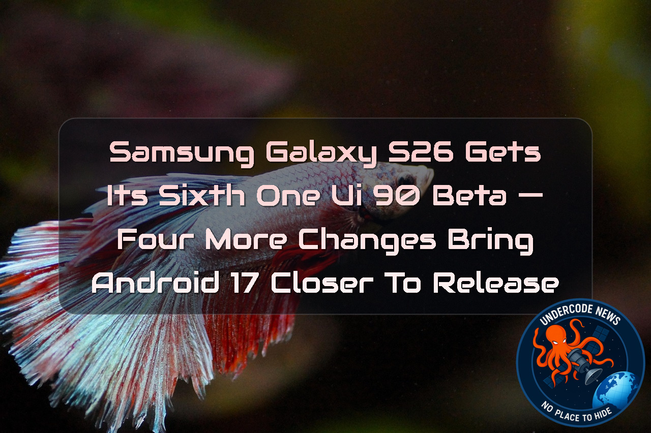 Samsung Galaxy S26 Gets Its Sixth One UI 90 Beta — Four More Changes Bring Android 17 Closer to Release + Video