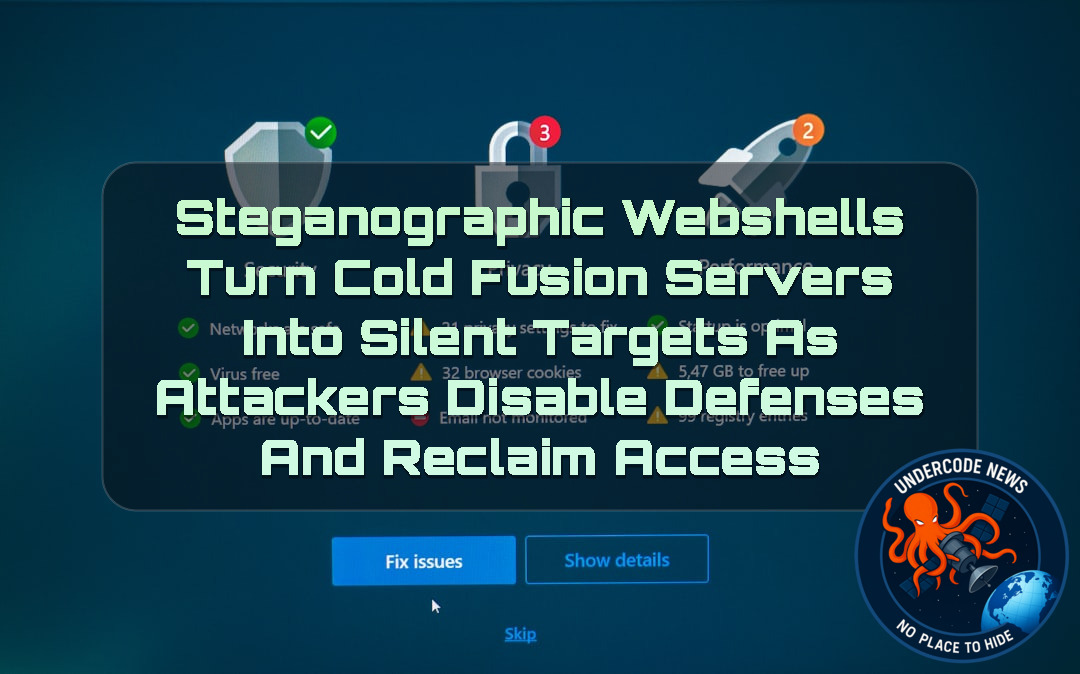 Steganographic Webshells Turn ColdFusion Servers Into Silent Targets as Attackers Disable Defenses and Reclaim Access + Video