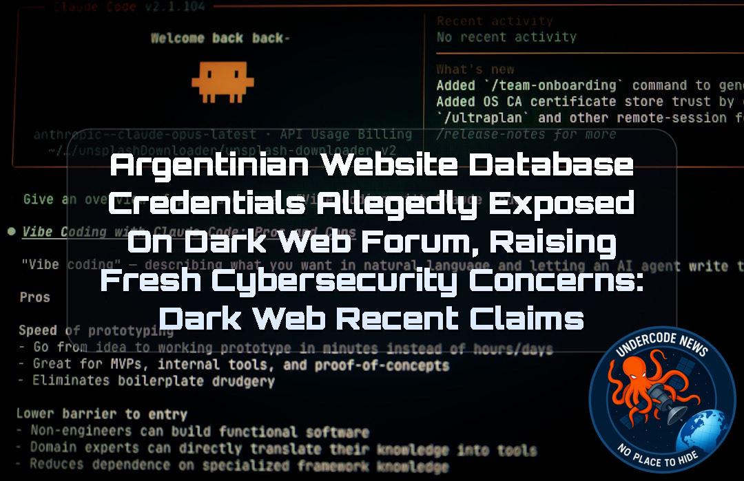 Argentinian Website Database Credentials Allegedly Exposed on Dark Web Forum, Raising Fresh Cybersecurity Concerns: Dark Web recent claims + Video