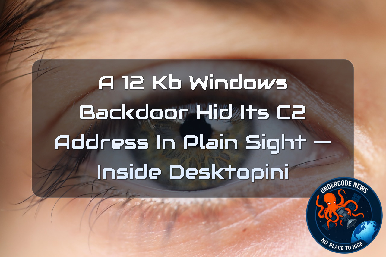 A 12 KB Windows Backdoor Hid Its C2 Address in Plain Sight — Inside desktopini + Video