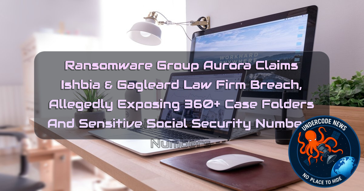 Ransomware Group Aurora Claims Ishbia & Gagleard Law Firm Breach, Allegedly Exposing 360+ Case Folders and Sensitive Social Security Numbers + Video