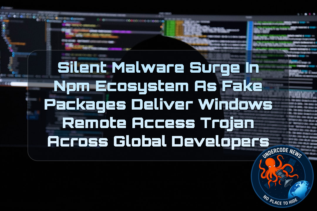 Silent Malware Surge in npm Ecosystem as Fake Packages Deliver Windows Remote Access Trojan Across Global Developers + Video