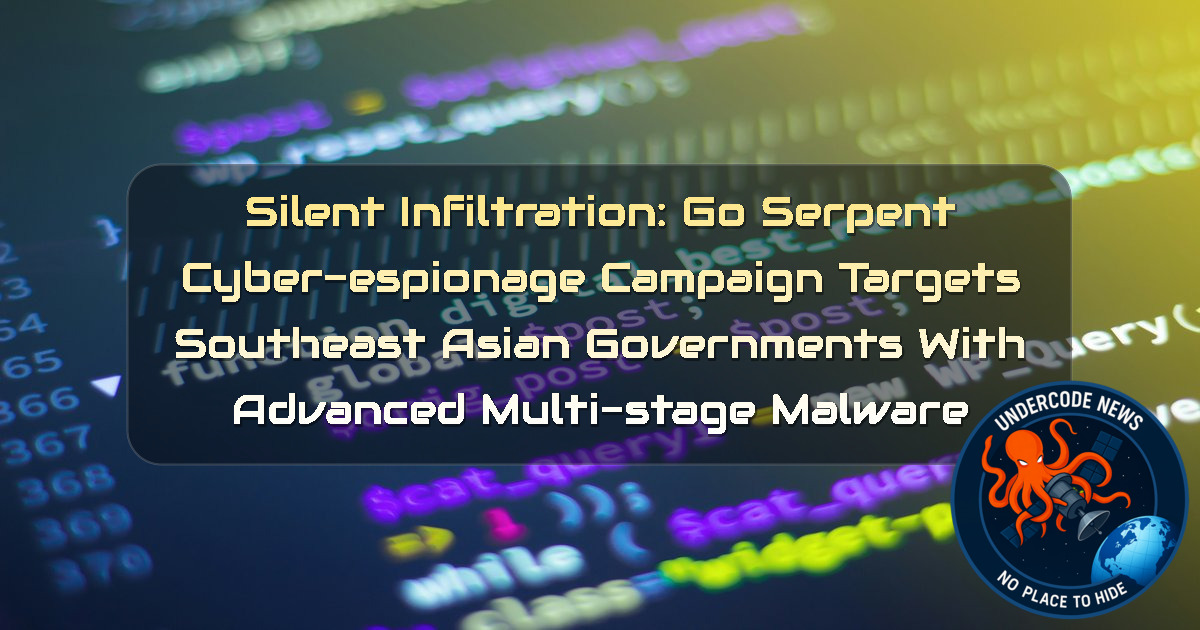 Silent Infiltration: GoSerpent Cyber-Espionage Campaign Targets Southeast Asian Governments with Advanced Multi-Stage Malware + Video