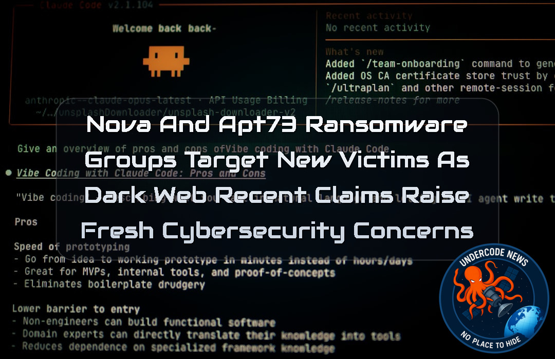 Nova and APT73 Ransomware Groups Target New Victims as Dark Web Recent Claims Raise Fresh Cybersecurity Concerns + Video