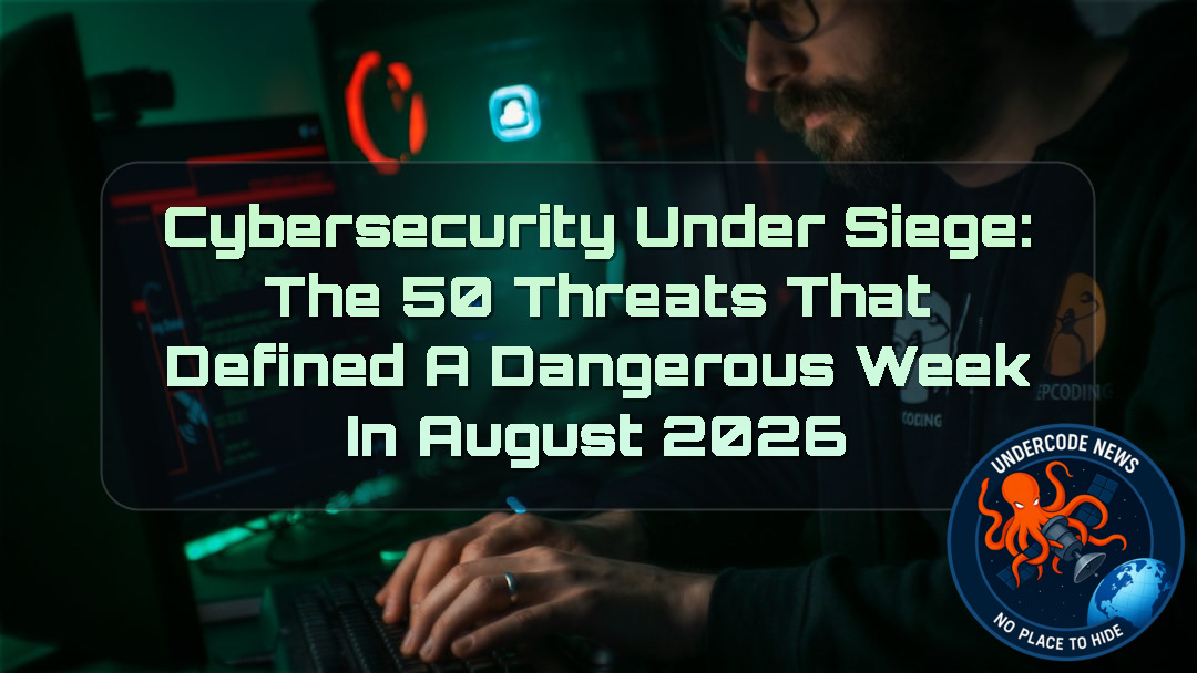 Cybersecurity Under Siege: The 50 Threats That Defined a Dangerous Week in August 2026 + Video