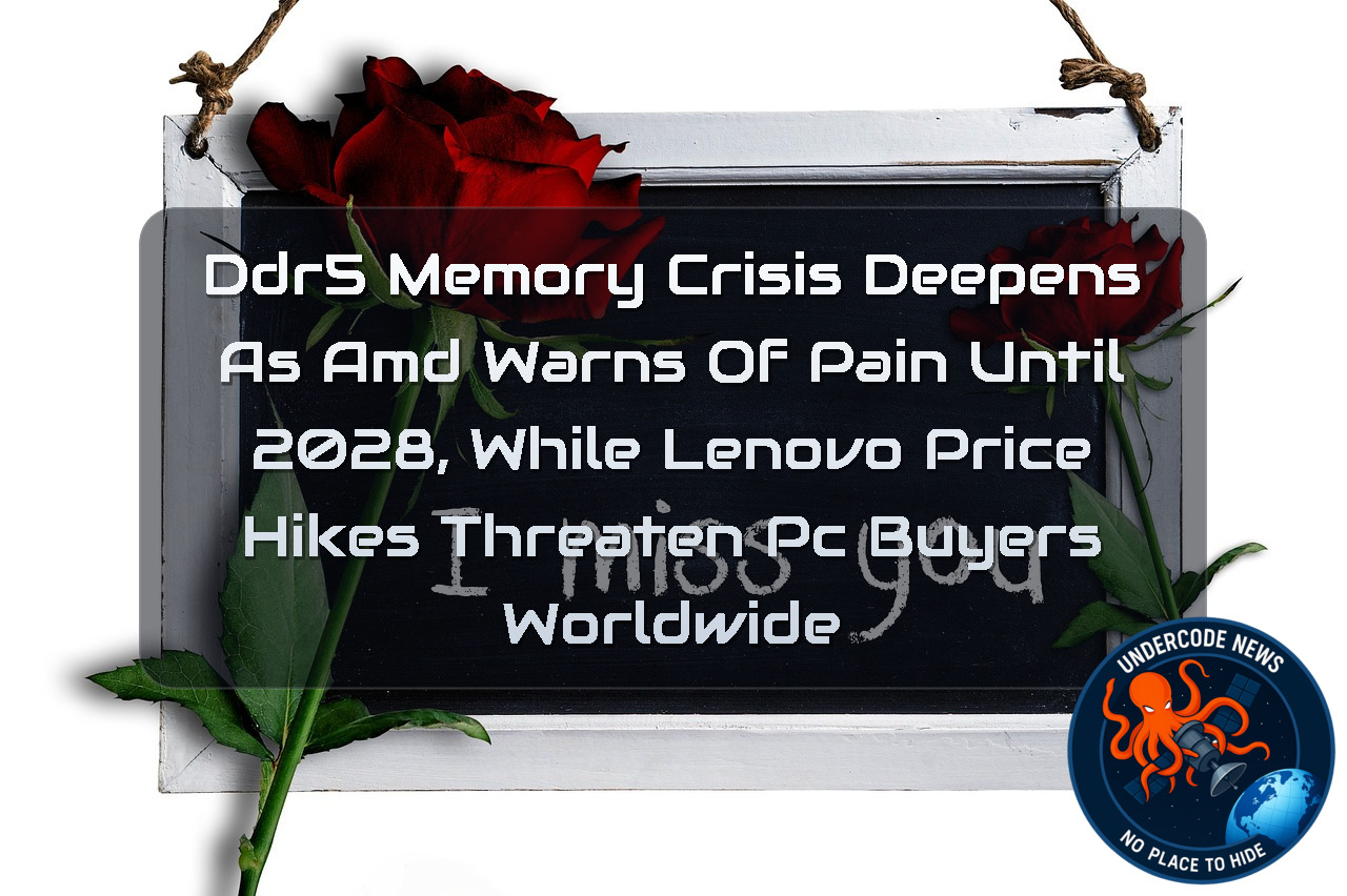 DDR5 Memory Crisis Deepens as AMD Warns of Pain Until 2028, While Lenovo Price Hikes Threaten PC Buyers Worldwide + Video