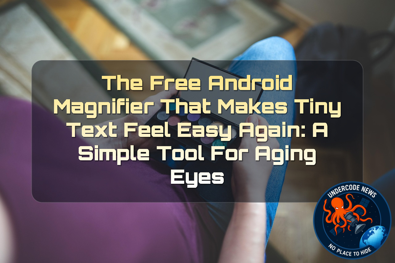 The Free Android Magnifier That Makes Tiny Text Feel Easy Again: A Simple Tool for Aging Eyes + Video